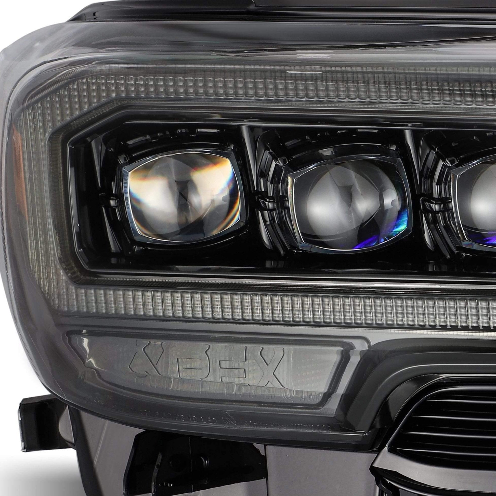 AlphaRex NOVA-Series LED Projector Headlights Alpha-Black 2016+ Toyota Tacoma - Yota Nation